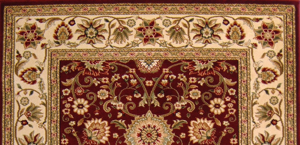 SAFAVIEH Lyndhurst Collection Area Rug 6' x 9' Red & Ivory Traditional Oriental Design T8133