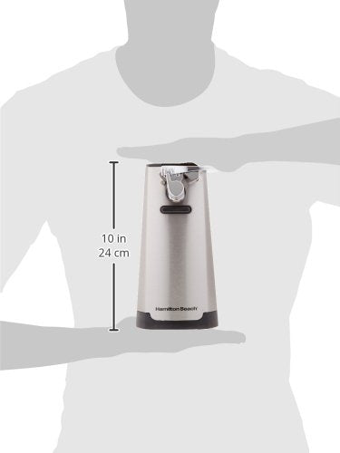 Hamilton Beach Electric Automatic Can Opener with Knife Sharpener, Stainless Steel P36042