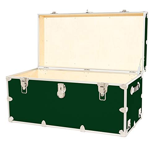 Rhino Trunk & Case XXL Leather Embossed Vinyl Trunk with Removable Wheels, Black K81275