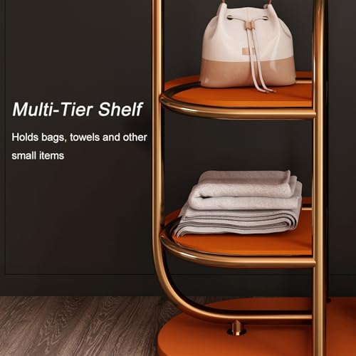 Full Length Mirror with Stand and Rotating Dressing Mirror, Gold P940