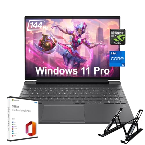 HP Victus 16.1" Gaming Laptop - Intel 16-Core i7-13700HX, FHD 144Hz Display, NVIDIA GeForce RTX 4060, 32GB DDR5, 2TB SSD, Backlit Keyboard, Windows 11 Pro, Microsoft Offce Lifetime License