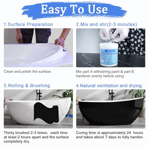 Tub and Tile Refinishing Kit, Odorless Water Based M9252