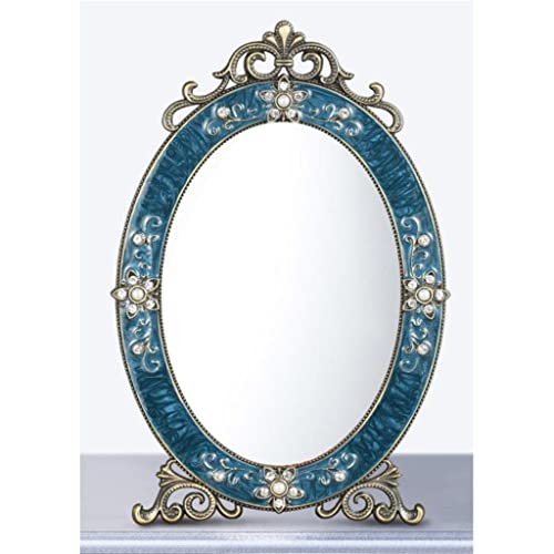 MADALIANO Retro Metal Princess Desktop Makeup Mirror Z82716