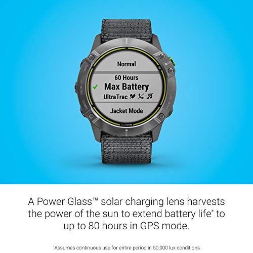 Garmin Enduro Multisport GPS Watch with Solar Charging, Carbon Gray DLC Titanium, Renewed X327807