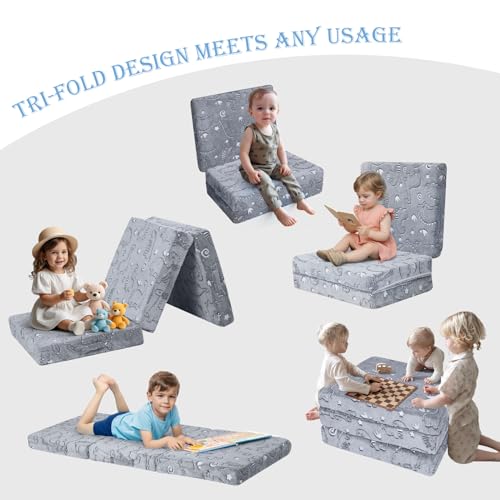 MeMoreCool Foldable Floor Mattress for Kids Toddler Nap Mat, Glow 63x26 Inch L381769