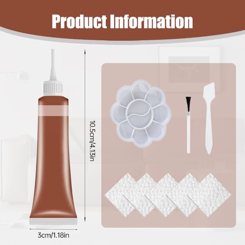 Leather Repair Gel Kit for Furniture, Sofa, Car Seats, Shoes (Black) Z8823