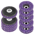 WICHEMI 10 Pack 4" x 5/8" Strip Disc Stripping Wheel for Angle Grinders, Paint Rust Remover Stripping Wheel - Clean & Remove Paint, Coating, Rust and Oxidation for Wood Metal Fiberglass Work