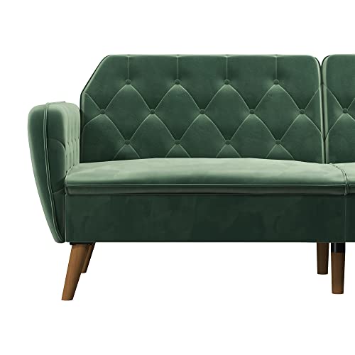 Novogratz Tallulah Memory Foam Futon Convertible Couch, Camel O490