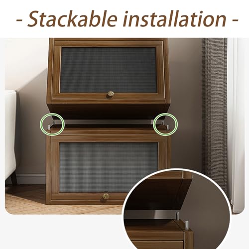 Rustic Mini Countertop Cabinet with Door and Drawer W474942