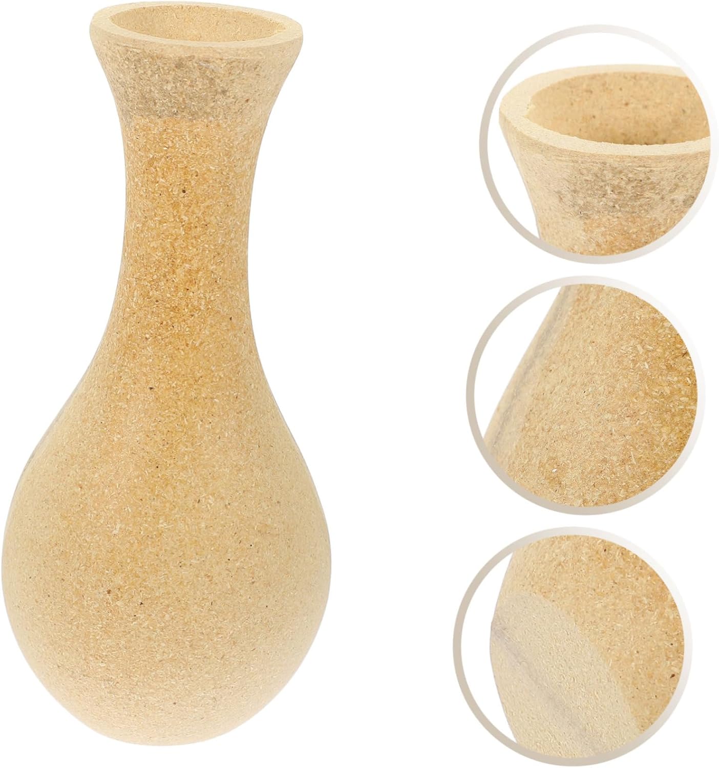 Artibetter Retro Distressed Wooden Vase for Desk Decor S3673