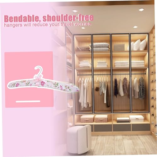 Padded Hangers with Floral Design, 10 Pack for Wedding Dresses and Clothes M5955
