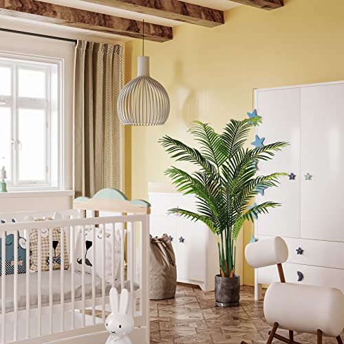 VIAGDO Artificial Palm Tree 5ft Tall Fake Plant with 11 Detachable Trunks Indoor Decor M2351