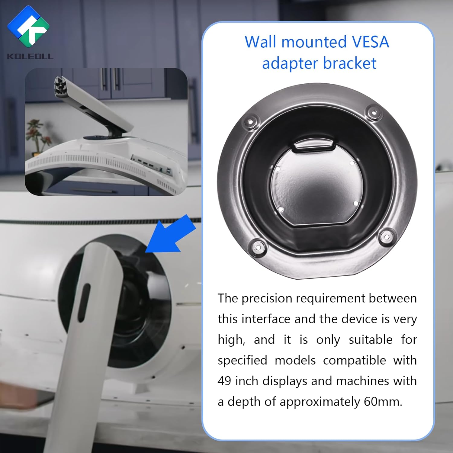 Samsung Odyssey G9 VESA Mount Adapter Bracket for C49G95T N499