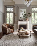 Loloi Magnolia Home by Joanna Gaines Gigi Collection GIG-01 Grey/Ivory 5'-3" x 7'-6" Area Rug