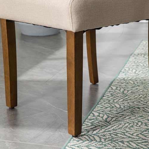 Upholstered Parsons Dining Chair Set of 4, Smoky Grey W249683
