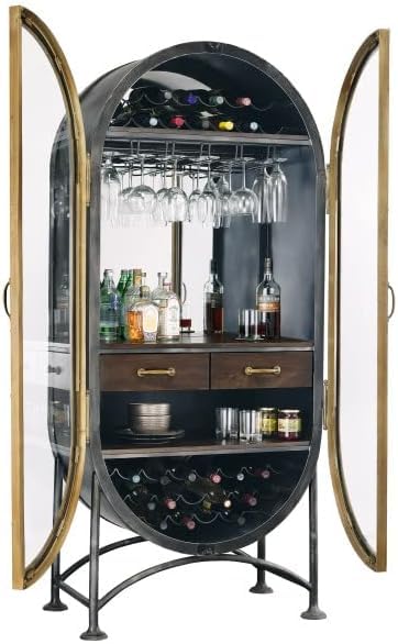 Howard Miller Bridgewater Wine & Bar Cabinet II, Black D129