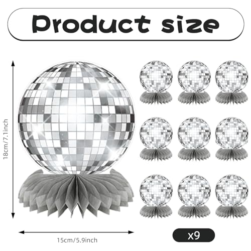 Silver Disco Ball Centerpieces for Party Table Decor I2431