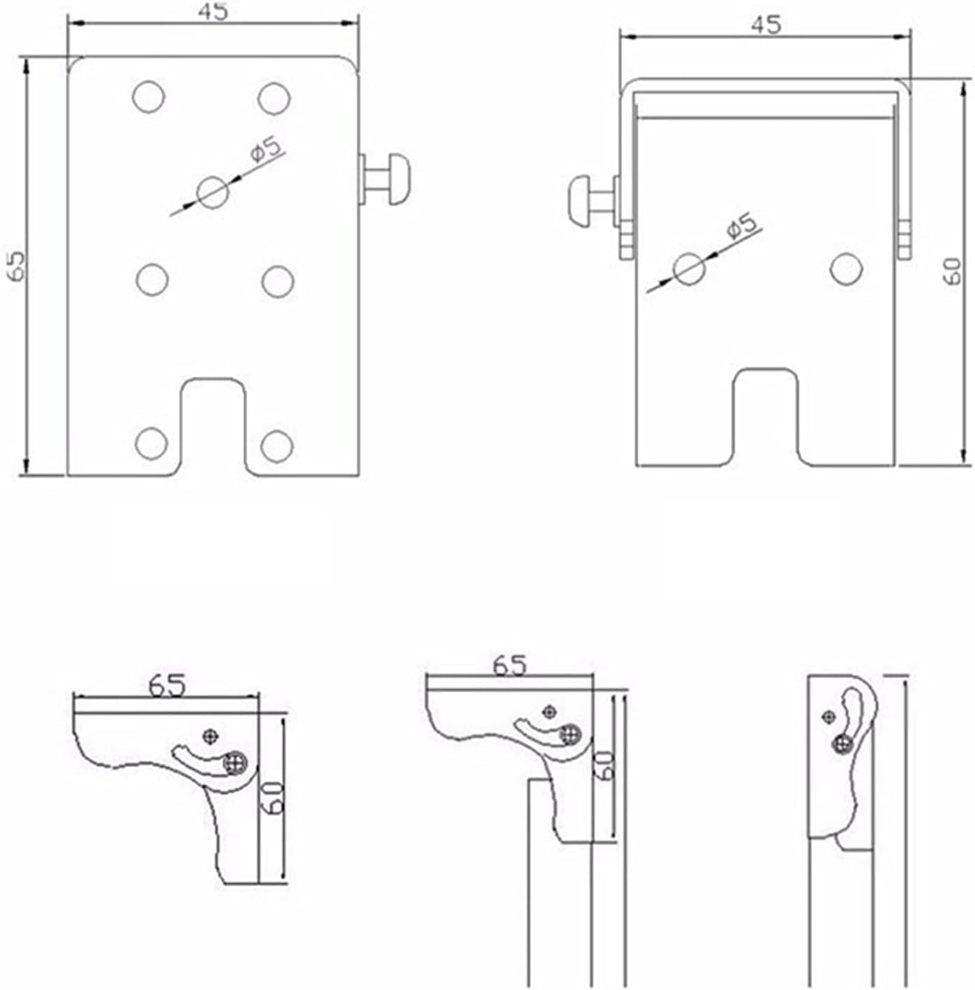 2PCS Iron Table Leg Hinge Folding Bracket Furniture Hardware G833