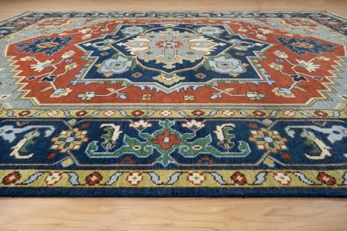 Handmade Turkish Oushak Rug 12x18 ft Multicolor Wool I25700