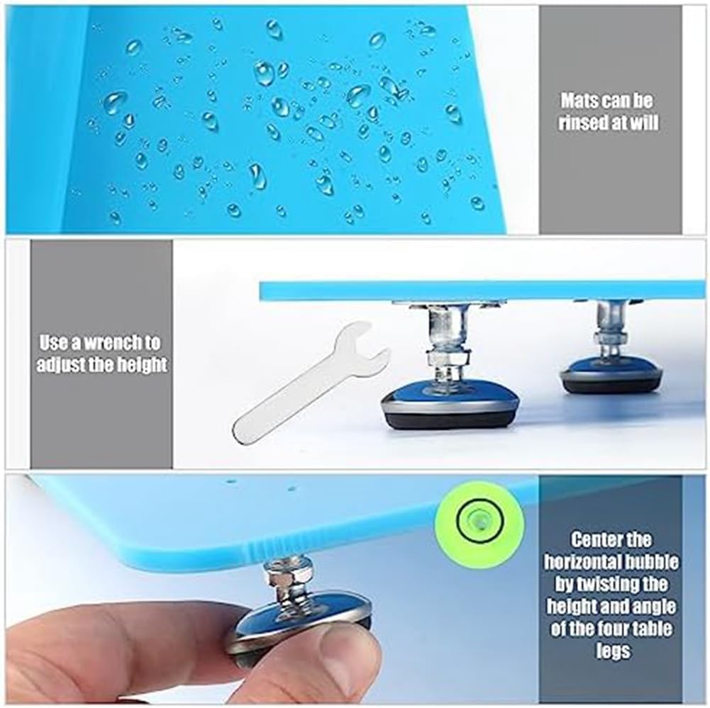 Resin Leveling Board for Epoxy Resin Crafts, Blue F71322