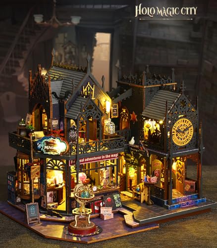 DIY Miniature Dollhouse Kit Magic Castle 3D Wooden Puzzle Model X760080