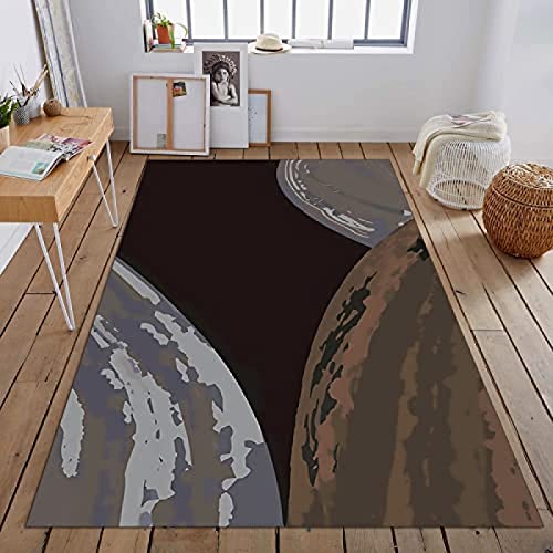 Leopard Pattern Illustration Area Rugs, Spot Design Living Room Rug Non-Slip Easy to Clean Foldable Crystal Flannel for Hotel Office Home Decor Doormat Entrance Hall Yoga Room 3ftx4ft