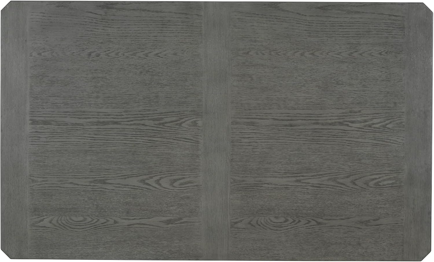 Retro 6-Piece Dining Table Set with 4 Upholstered Chairs and Bench, Solid Wood, Dark Gray Y1797