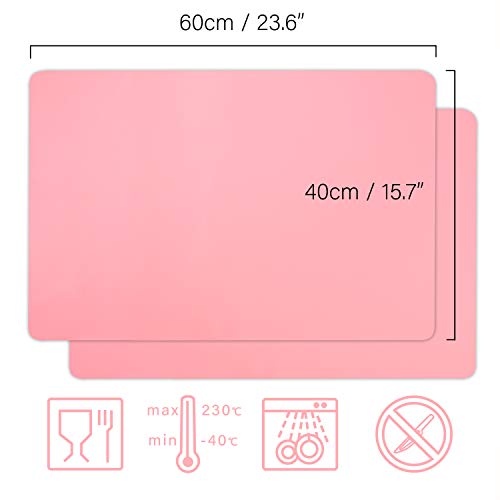 Gartful 3PCS Silicone Sheet for Crafts, Epoxy Resin, Jewelry Casting Molds, Dark Grey 15.7x11.8 inches U78180