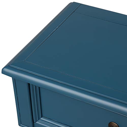 Merax Narrow Console Sofa Table with Drawers and Shelf, Antique Navy R14999