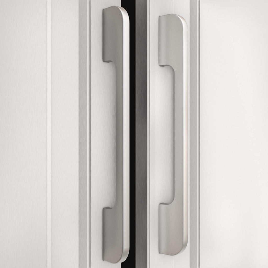 Solid Aluminum Cabinet Handles Modern Silver 45 Pack C36715