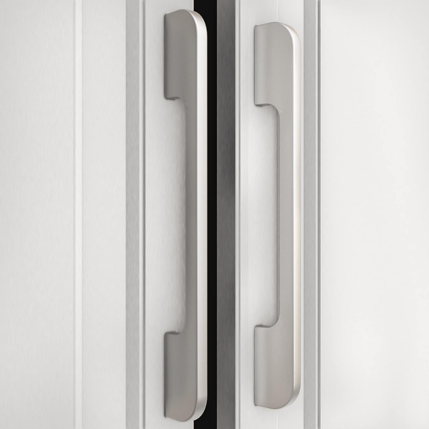 Solid Aluminum Cabinet Handles Modern Silver 45 Pack C36715