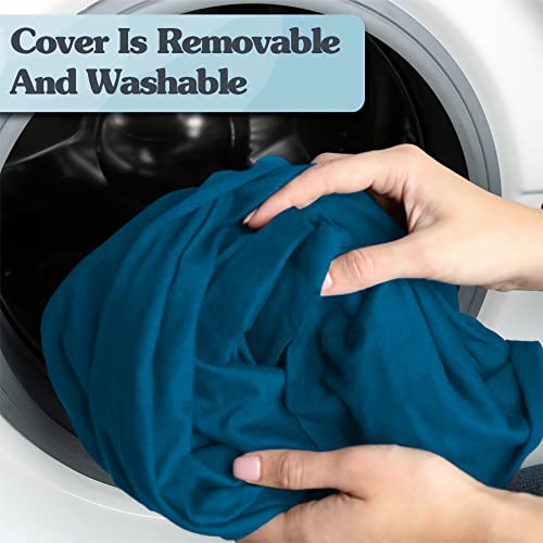 Yogibo Max 6-Foot Beanbag Chair with Washable Cover, Turquoise J68575