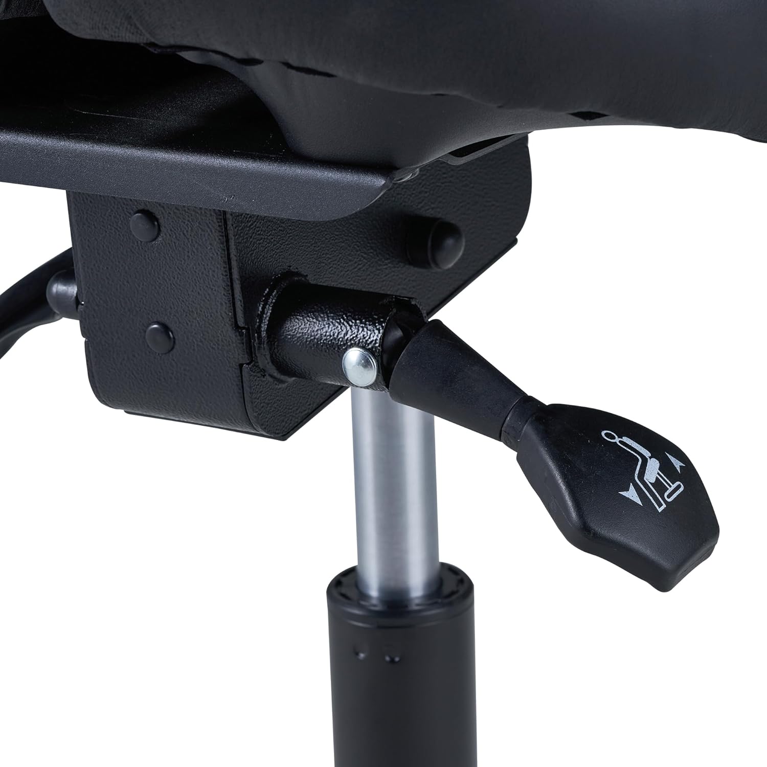 Master Massage Berkeley Ergonomic Saddle Stool, Black Aluminum Base M287