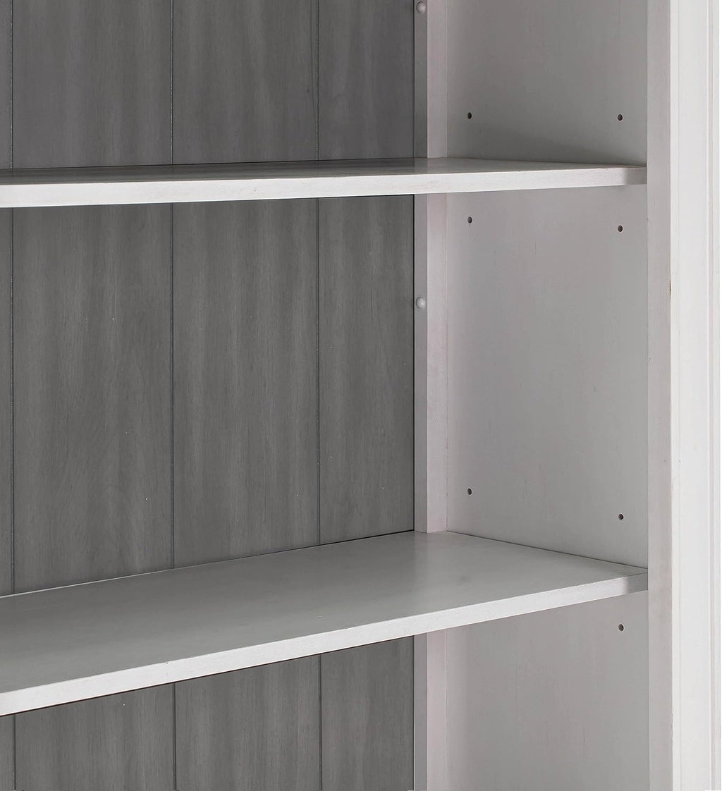 Tov Furniture Roanoke Transitional 78" Wood Bookcase White L474