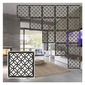 Privacy Partition Screen Hanging Room Divider Screens Panels Wall Separator Decor, Hollow Out Design Wood Plastic Panel Room Divider for Living Room Bedroom Office Restaurant(Natural,55Pcs)
