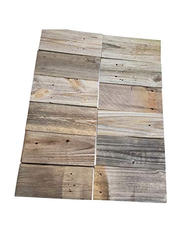 Rustic Reclaimed Wood Planks for DIY Crafts and Decor (6 Pack, 24") E68664