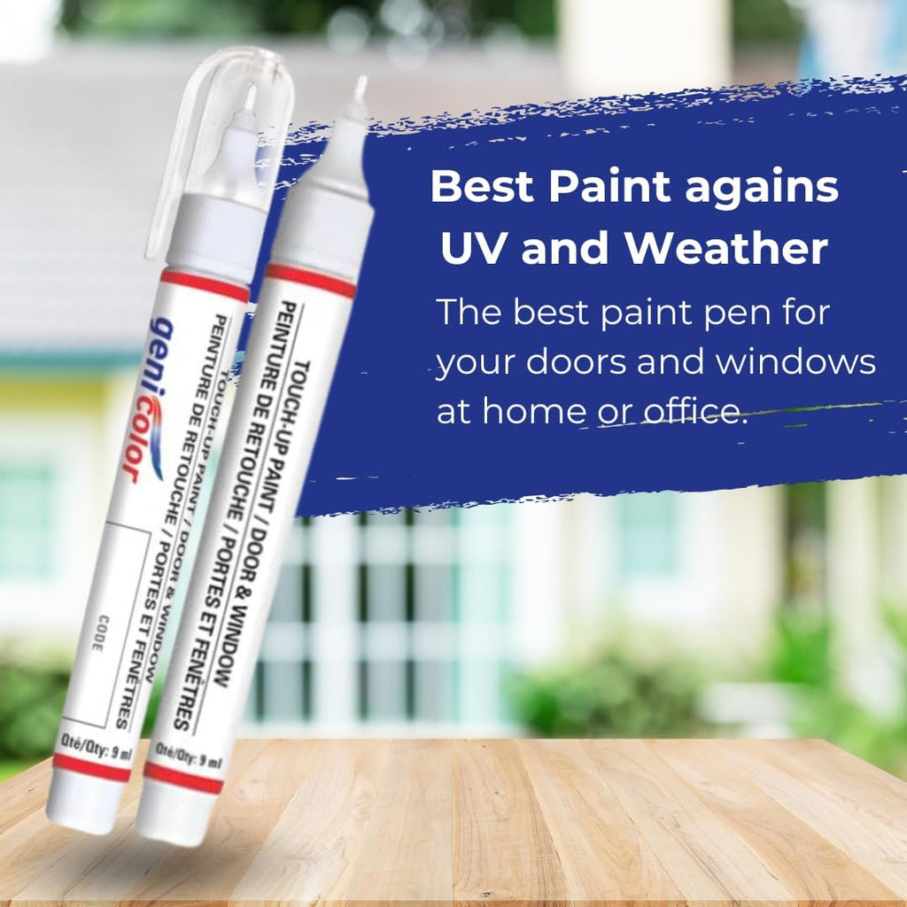 Touch-up Paint Pen White for PVC Metal Aluminum Doors Windows O2667