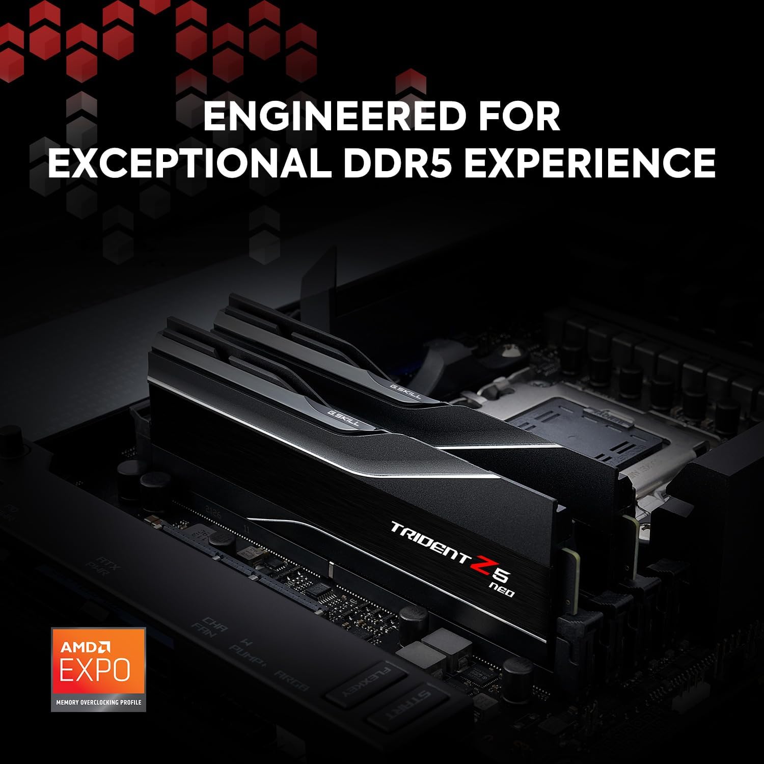 G.SKILL Trident Z5 Neo DDR5 RAM 32GB (2x16GB) 6000MT/s CL36 Matte Black G9184
