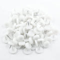 100pcs 18mm Nail On Furniture Sliders, Round Nylon Chair Feet Glides, Easy Moving Heavy Furniture Slides, Chair Leg Tacks Anti-Scratch Floor Protectors (White)
