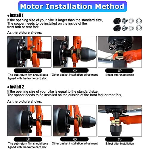 Electric Bicycle Conversion Kit 48V 350W Rear Hub Motor with LCD Display A137