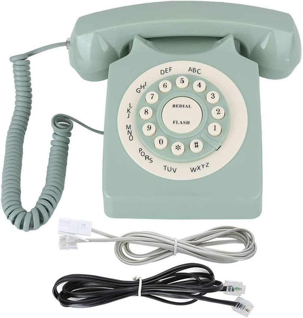 Vintage European Old Fashioned Telephone Wired Landline for Home Office N654