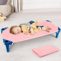 Cot Sheets for Daycare Standard Size - 23" X 52" Soft Breathable Brushed Microfiber Preschool Children’s Naptime Cot Sheet with Elastic Corner Strap, Daycare Essentials for Toddlers Girls, Pink, 1Pack