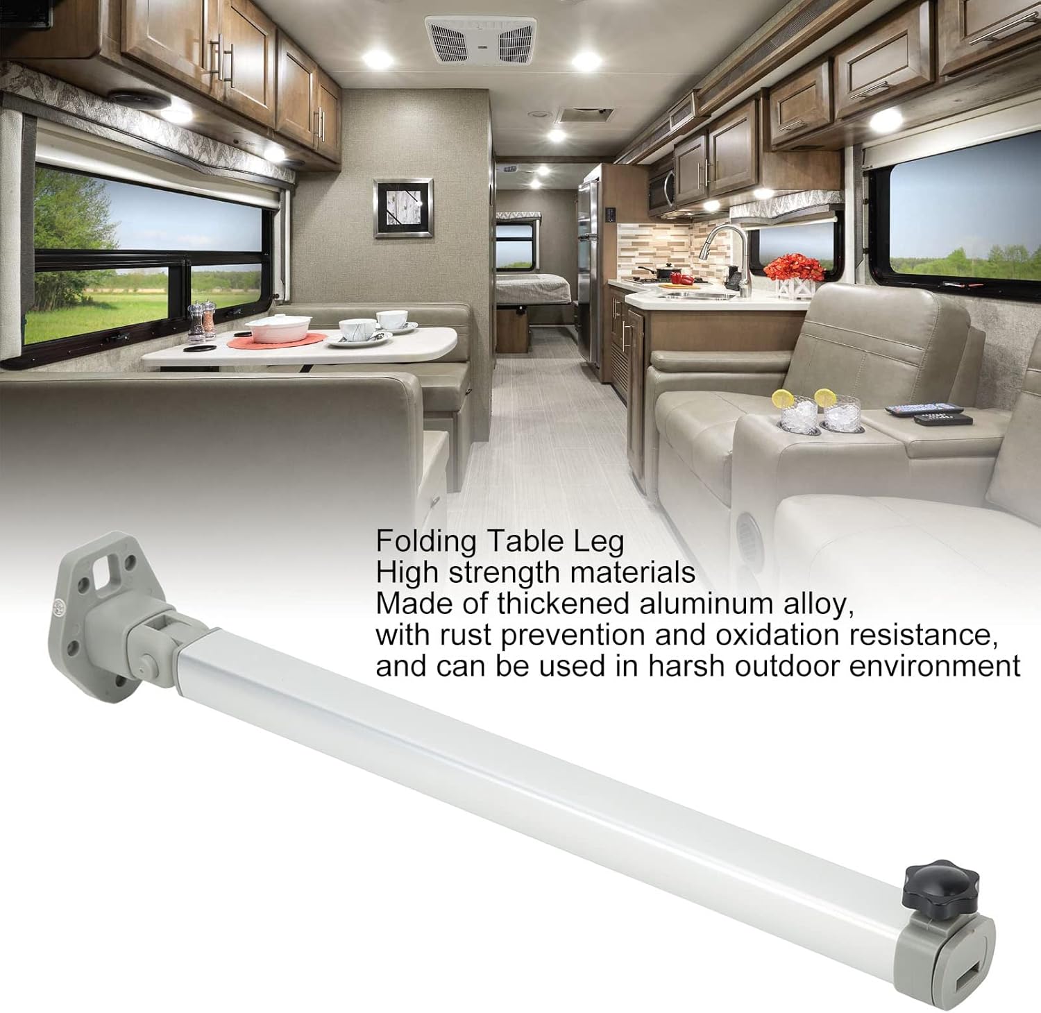 Telescopic Desk Support Leg, Folding Table Leg 560-930mm for RV Yacht Home C6347