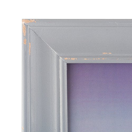DII Distressed Wooden Picture Frame 8x10 Antique Silver U136115