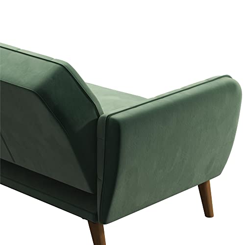 Novogratz Tallulah Memory Foam Futon Convertible Couch, Camel O490