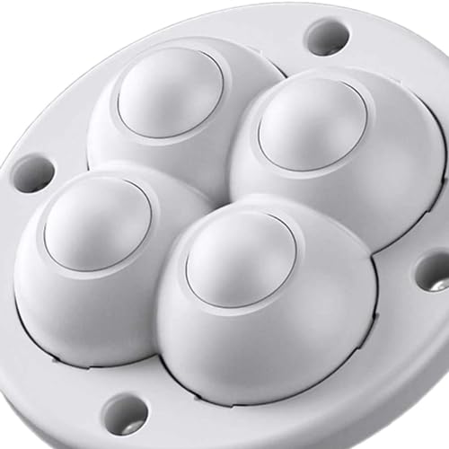 4-Pack Rotating Caster Wheels for Household Items, Black E6937