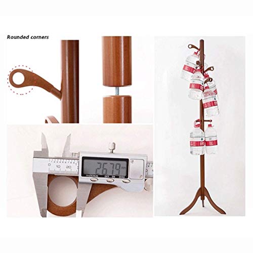 Self-supporting Oak Coat Rack 179 cm Vintage Style L20540