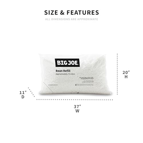 Big Joe Bean Refill Polystyrene Beans for Bean Bags, 100 Liters L942628