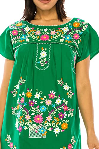 Women Embroidered Mexican Bohemian Long Dress M711515