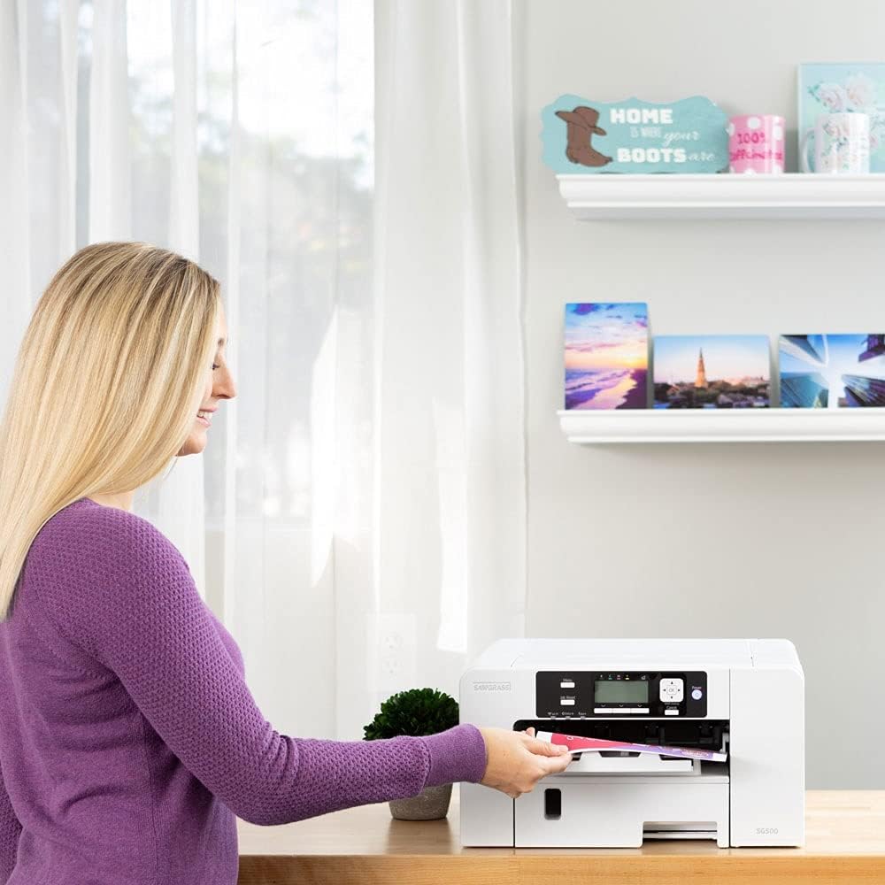 Sawgrass SG500 Sublimation Printer Bundle with EASYSUBLI Inks, Paper, and Software E997242
